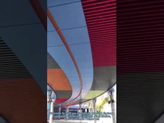 Trang trí trần treo bằng kim loại U Màn hình nhôm định hình Trần dày 20mm