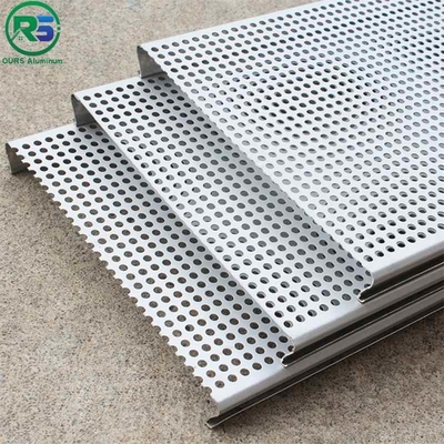 S-Shaped Closed Aluminum Ceiling Strips Acoustic Suspended Ceiling Tiles