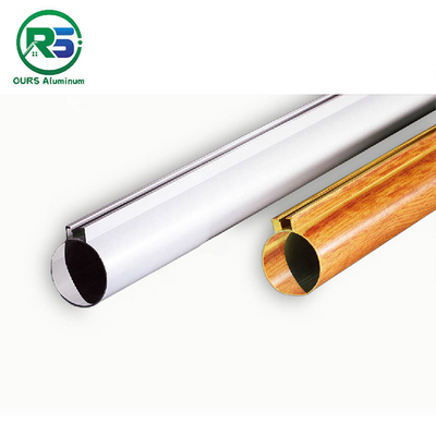 Aluminum Circular Round Tube Suspended Metal Ceiling For Airport MRT Station 10MM Thickness