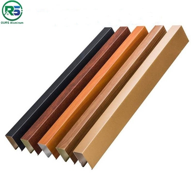 Coating Linear Suspended Metal Ceiling Wooden Colour Aluminium Baffle Ceiling