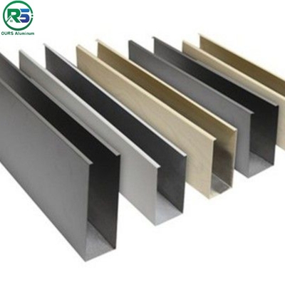 0.9mm Decorating Suspended Metal Ceiling U - Aluminum Profile Screen Ceiling