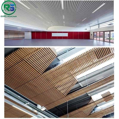 S-Shaped Closed Aluminum Ceiling Strips Acoustic Suspended Ceiling Tiles