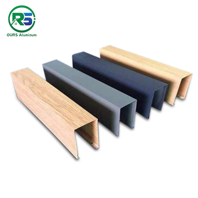 0.9mm Decorating Suspended Metal Ceiling U - Aluminum Profile Screen Ceiling